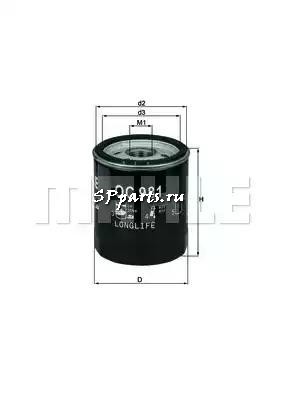 Масляный фильтр для  SKODA FELICIA I универсал (6U5) 1.3 LX (08.1995 - 03.1998), KNECHT, OC 981