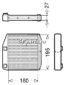 Радиатор печки (Салонный теплообменник) CTR 1228030